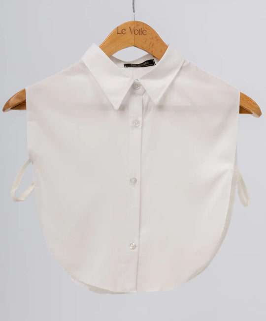 col chemise  - blanc