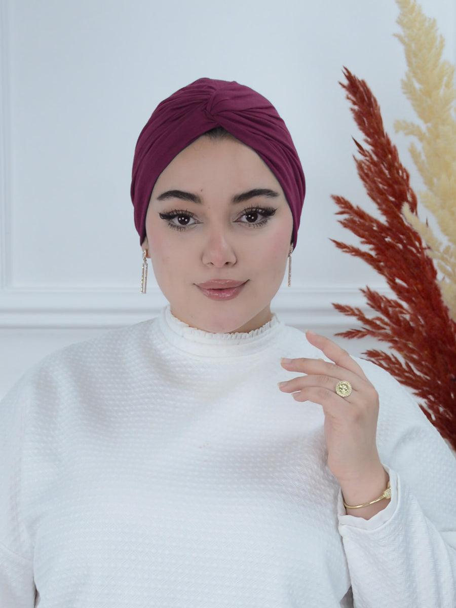 Bonnet En Coton Rayé Rubis - Taille Unique OSFA, Neuf Avec étiquettes, Corail & Gris